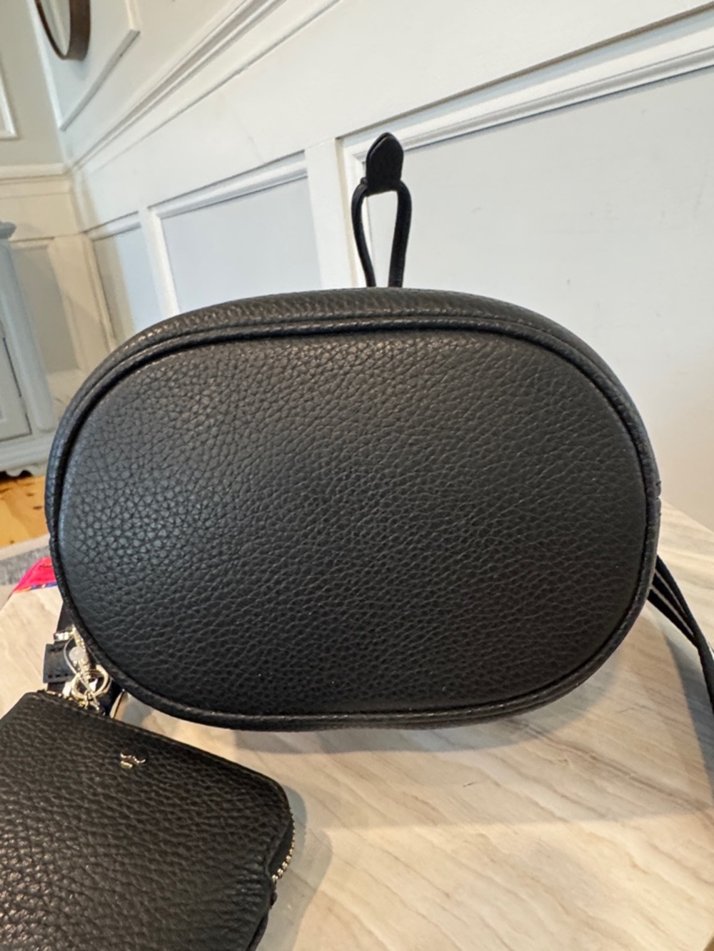 Kate Spade New York Rosie Crossbody Mini Bucket Black Leather Bag - Picture 11 of 17